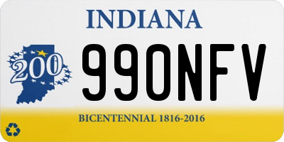 IN license plate 990NFV