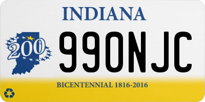 IN license plate 990NJC