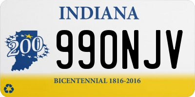 IN license plate 990NJV