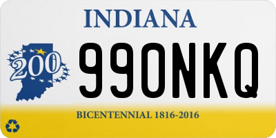 IN license plate 990NKQ