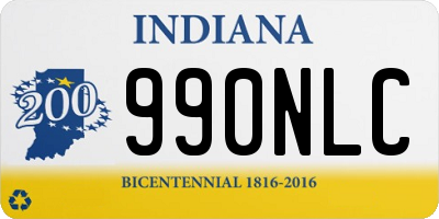 IN license plate 990NLC