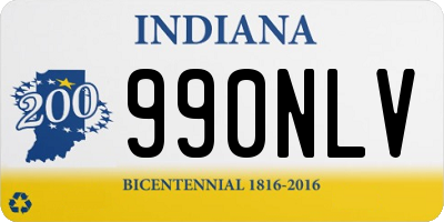 IN license plate 990NLV