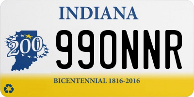 IN license plate 990NNR