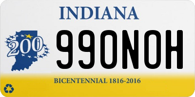 IN license plate 990NOH