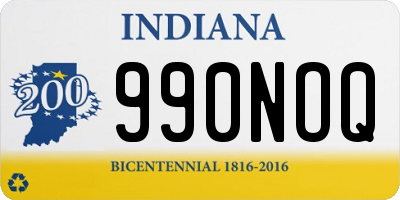 IN license plate 990NOQ