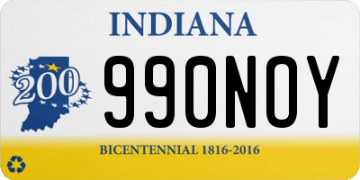 IN license plate 990NOY