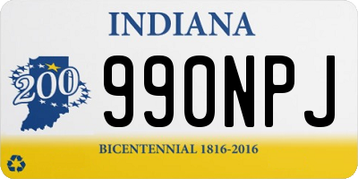 IN license plate 990NPJ