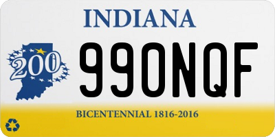 IN license plate 990NQF