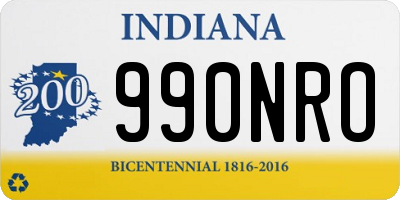 IN license plate 990NRO