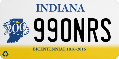 IN license plate 990NRS