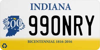 IN license plate 990NRY