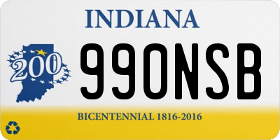 IN license plate 990NSB