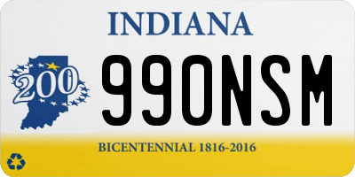 IN license plate 990NSM