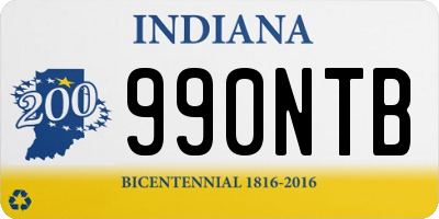 IN license plate 990NTB