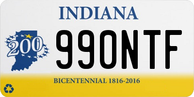 IN license plate 990NTF