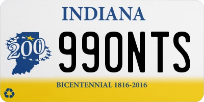 IN license plate 990NTS