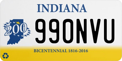 IN license plate 990NVU