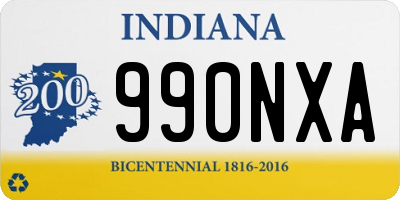 IN license plate 990NXA