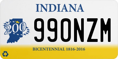 IN license plate 990NZM