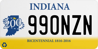 IN license plate 990NZN