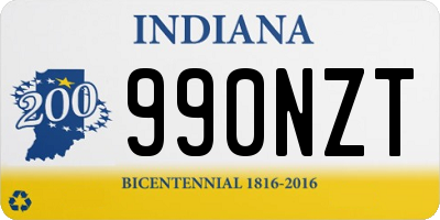 IN license plate 990NZT