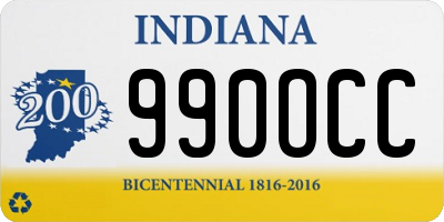 IN license plate 990OCC