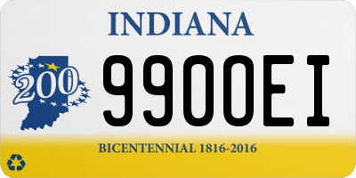 IN license plate 990OEI