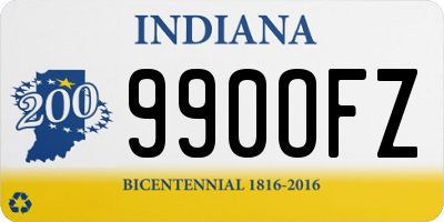 IN license plate 990OFZ