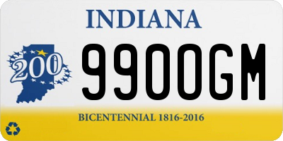 IN license plate 990OGM