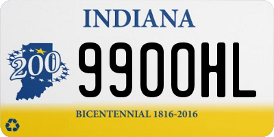 IN license plate 990OHL