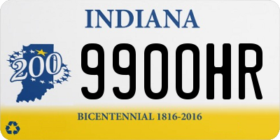 IN license plate 990OHR