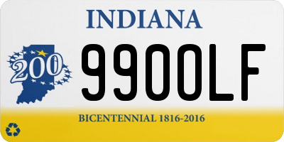 IN license plate 990OLF