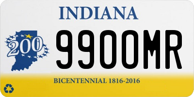 IN license plate 990OMR