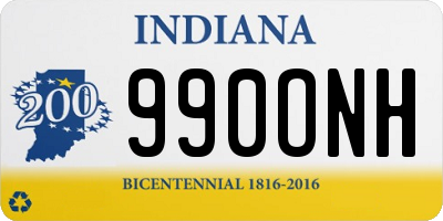 IN license plate 990ONH