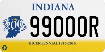 IN license plate 990OOR