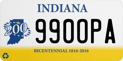 IN license plate 990OPA