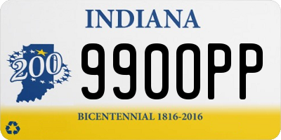 IN license plate 990OPP