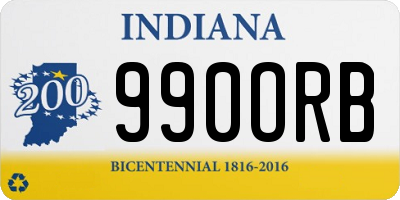 IN license plate 990ORB