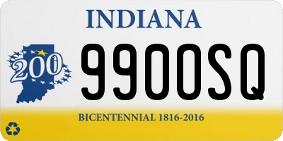 IN license plate 990OSQ