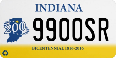 IN license plate 990OSR