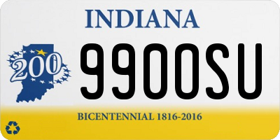 IN license plate 990OSU