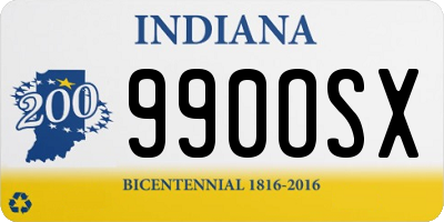 IN license plate 990OSX