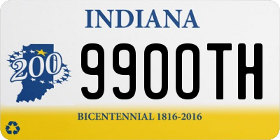 IN license plate 990OTH