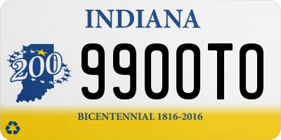 IN license plate 990OTO