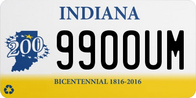 IN license plate 990OUM