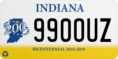 IN license plate 990OUZ