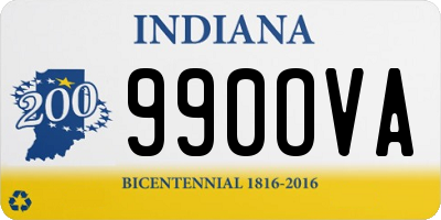 IN license plate 990OVA