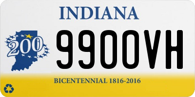 IN license plate 990OVH