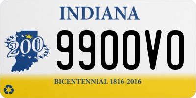 IN license plate 990OVO