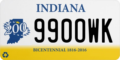 IN license plate 990OWK